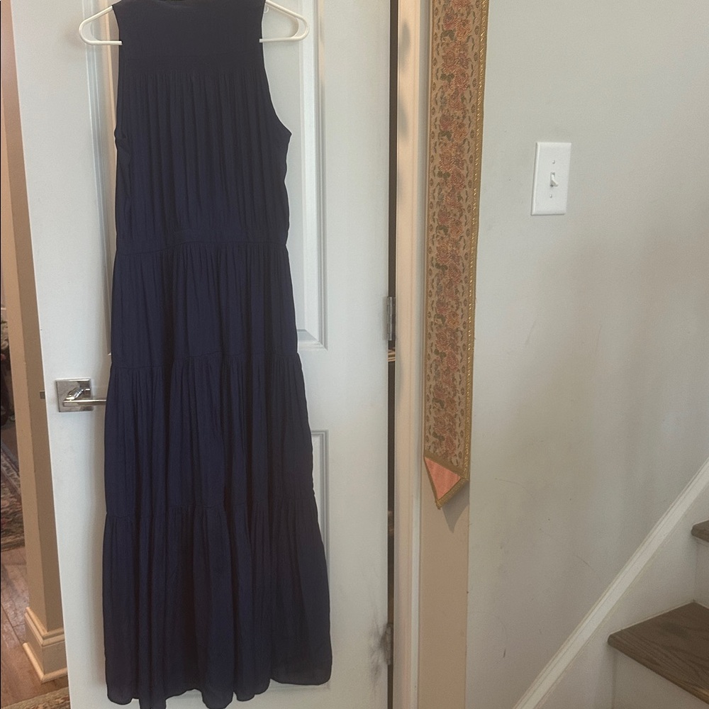 Banana Republic Navy Sleeveless Tiered Maxi Dress - Picture 4 of 7